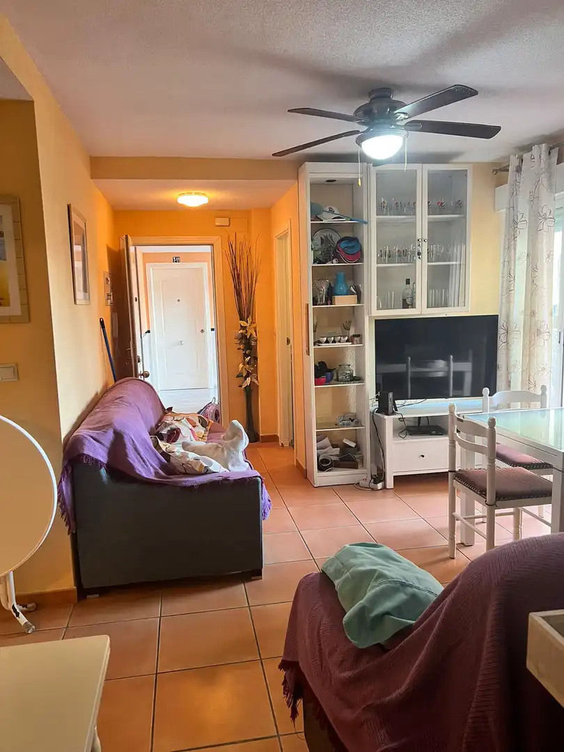 Living room of Flat for sale in Torrox  with Air Conditioner, Private garden and Terrace