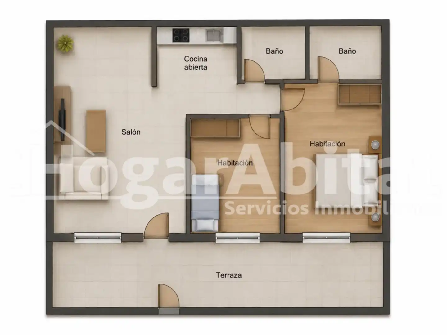 Piso en venta en Bellreguard con Aire acondicionado, Calefacción y Jardín privado