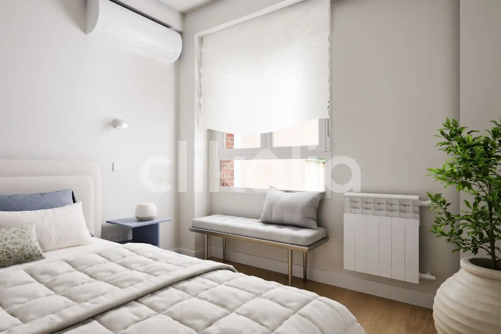 Bedroom of Flat for sale in Madrid  with Air Conditioner, Heating and Terrace