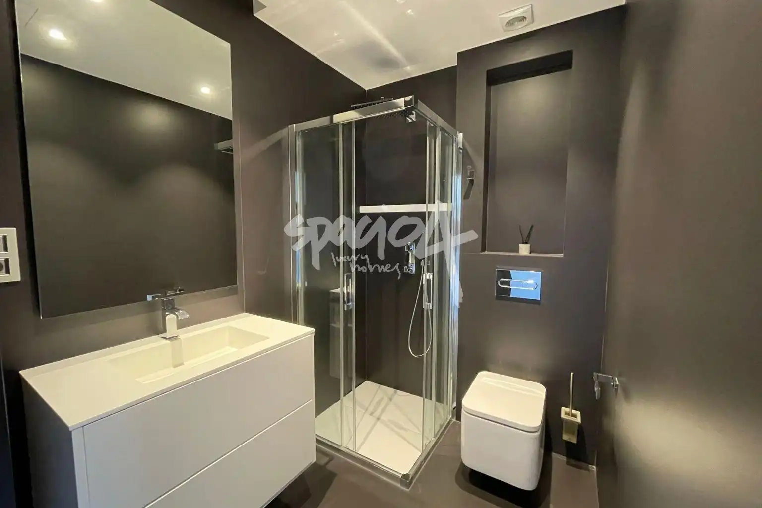 Baño de Casa o chalet en venta en Sarria con Aire acondicionado, Jardín privado y Terraza