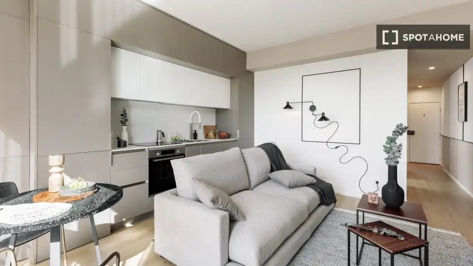 Living room of Flat for rent in Barcelona  with Air Conditioner, Heating and Furnished