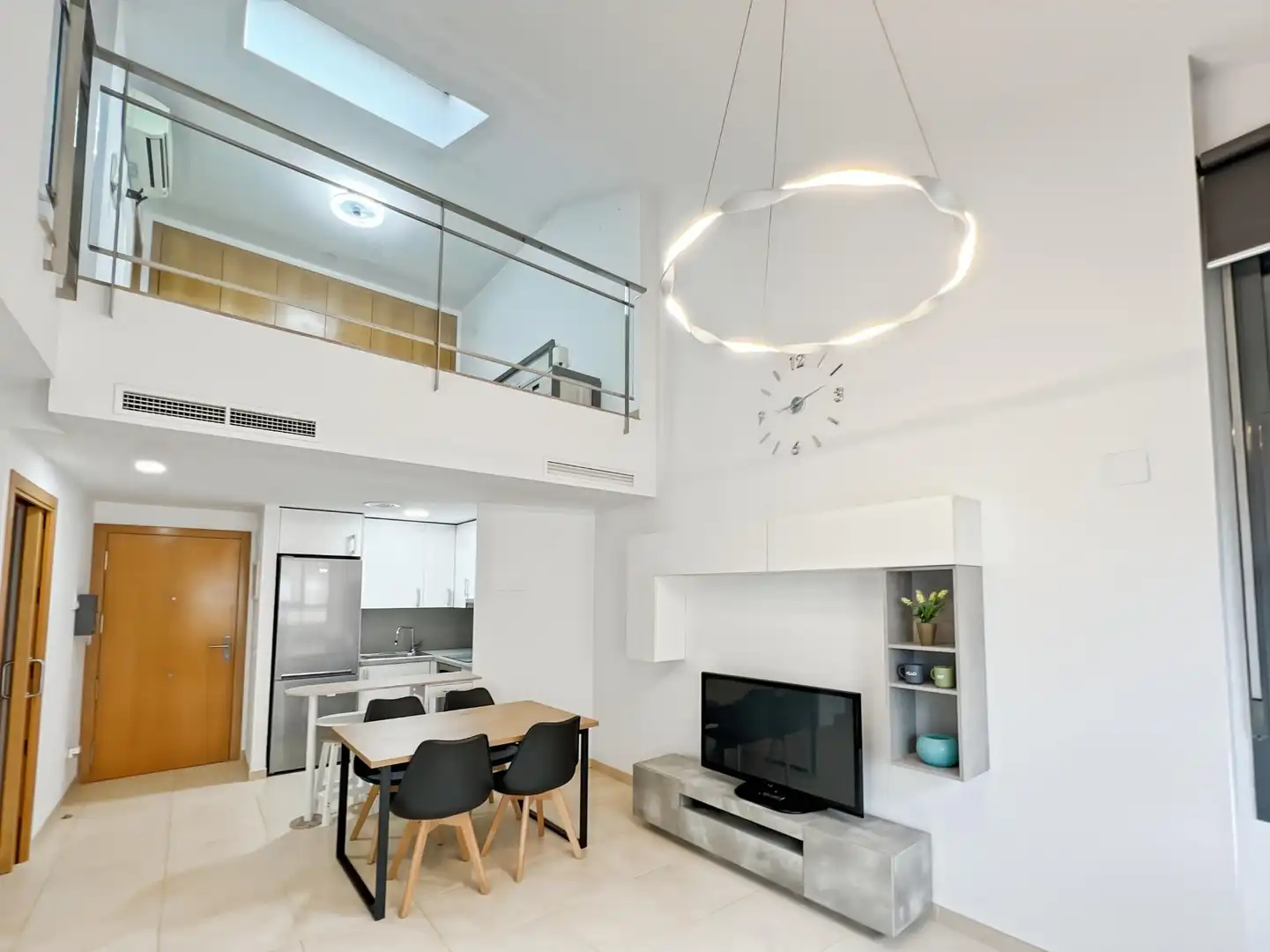 Living room of Attic for rent in Castellón de la Plana / Castelló de la Plana  with Air Conditioner and Furnished