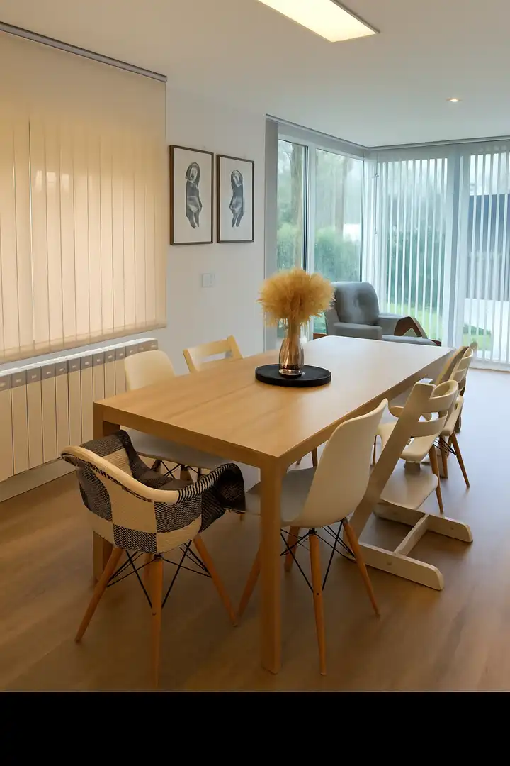 Menjador de Casa o xalet per a compartir en Outeiro de Rei amb Jardí privat, Parquet i Traster