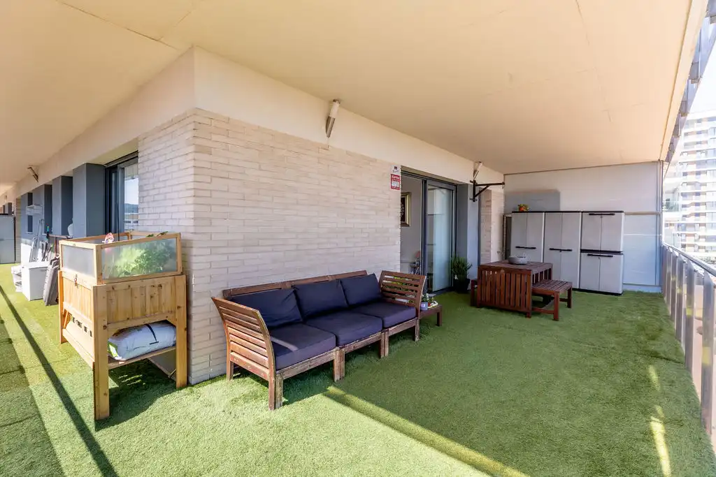 Terrace of Apartments for sale in Mataró  with Air Conditioner, Heating and Parquet flooring