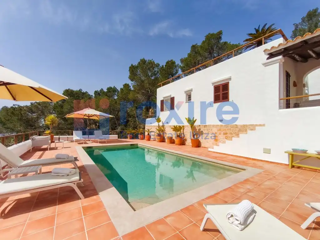 Exterior view of Houses for rent in Sant Josep de sa Talaia  with Air Conditioner, Private garden and Terrace