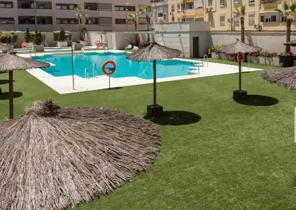 Swimming pool of Apartments for rent in Málaga  with Washing machine, Microwave and Community pool