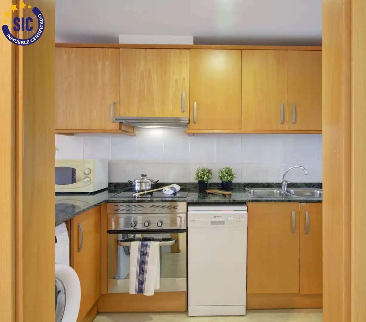 Küche von Maisonette zum Verkauf in Nules mit Klimaanlage, Privatgarten und Terrasse