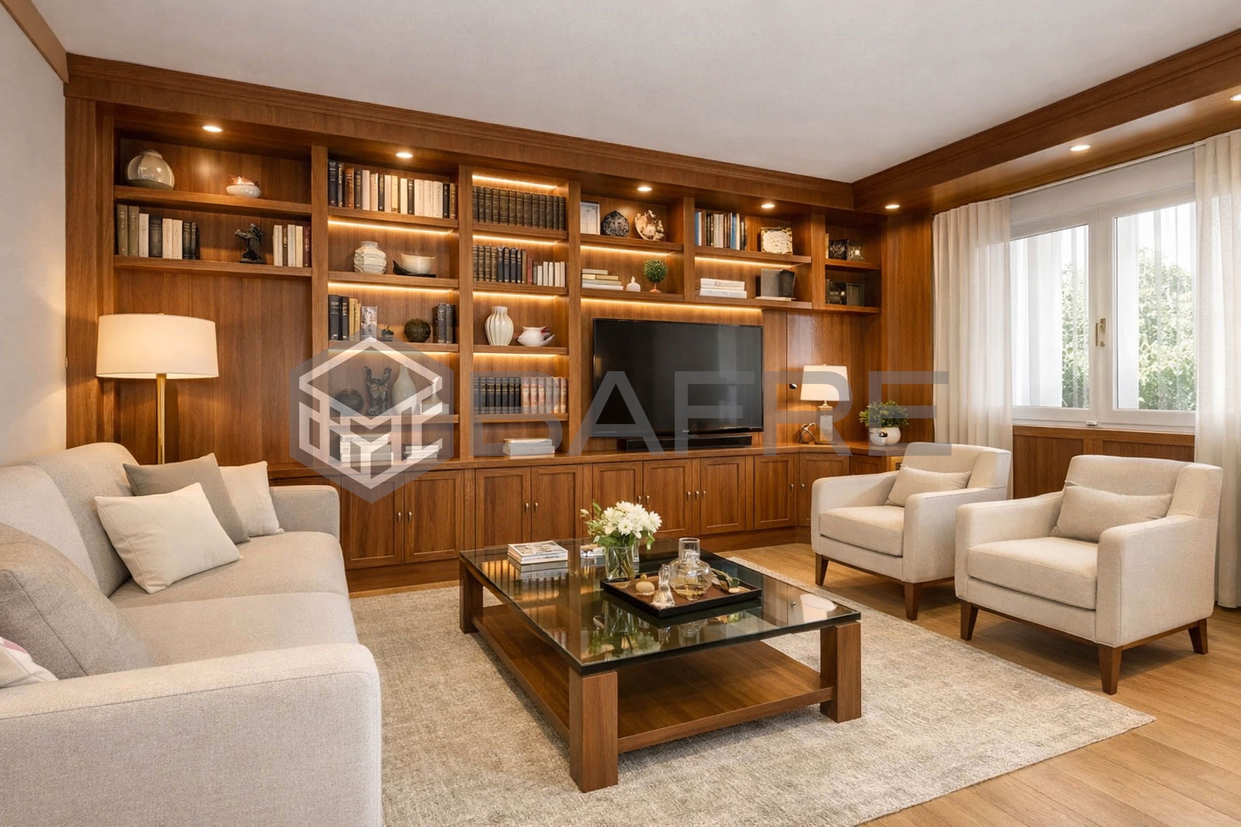 Living room of Flat for sale in  Madrid Capital  with Heating, Terrace and Storage room