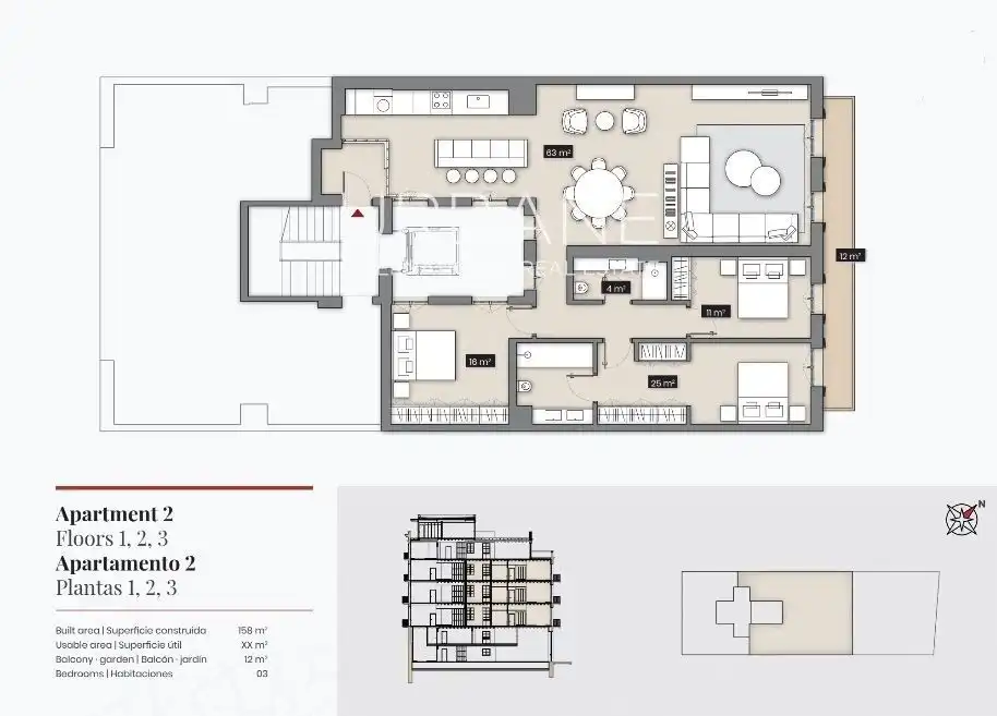 Appartamento con terrazza in vendita a pau claris, imagen 9