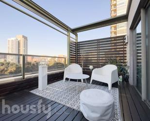 Terrace of Flat to rent in  Barcelona Capital  with Air Conditioner, Heating and Terrace