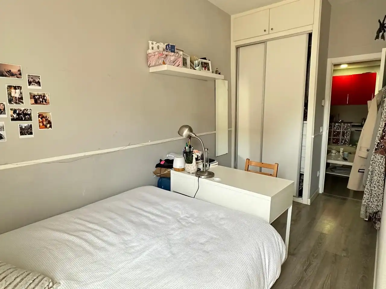 Schlafzimmer von Wohnung zur Miete in Madrid mit Klimaanlage, Möbliert und Balkon