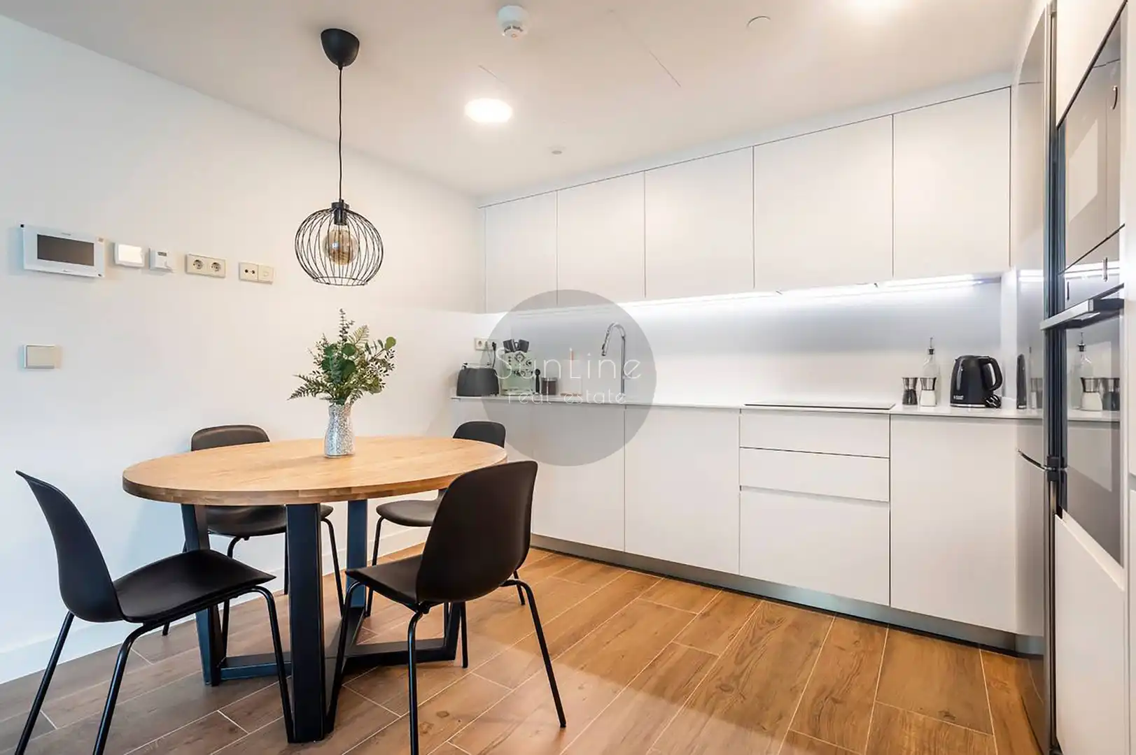 Cocina de Piso de alquiler en Valencia con Aire acondicionado, Amueblado y Balcón