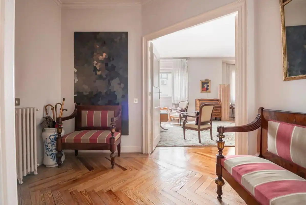 Sala d'estar de Pis en venda en Madrid amb Aire condicionat, Calefacció i Terrassa