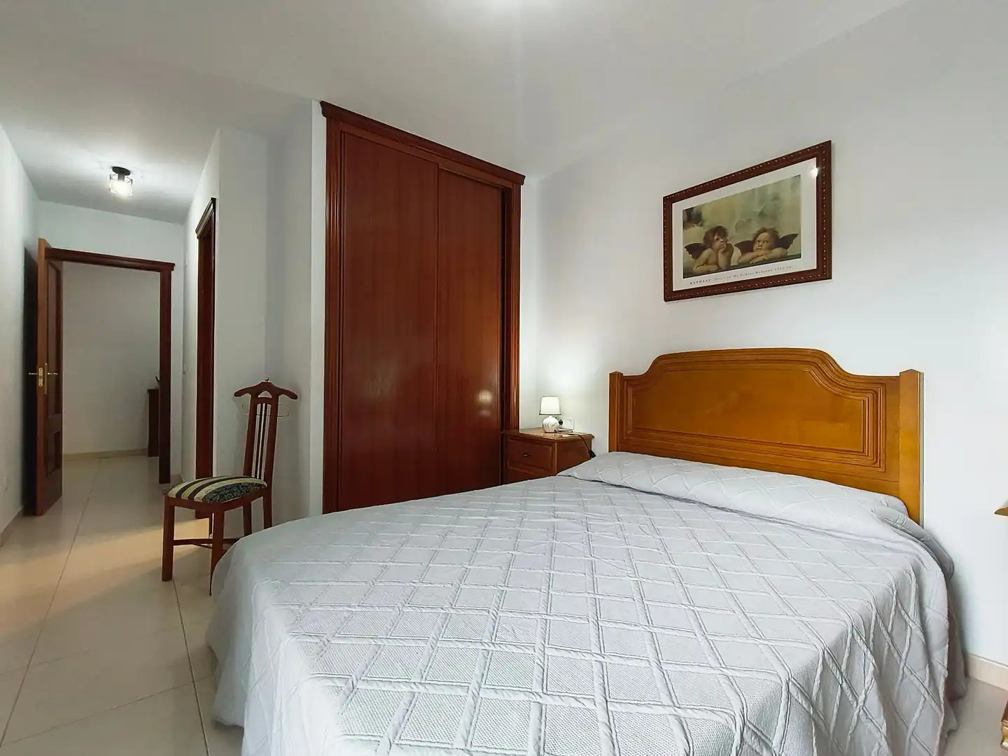 Bedroom of Flat for rent in Poio  with Heating, Furnished and Balcony