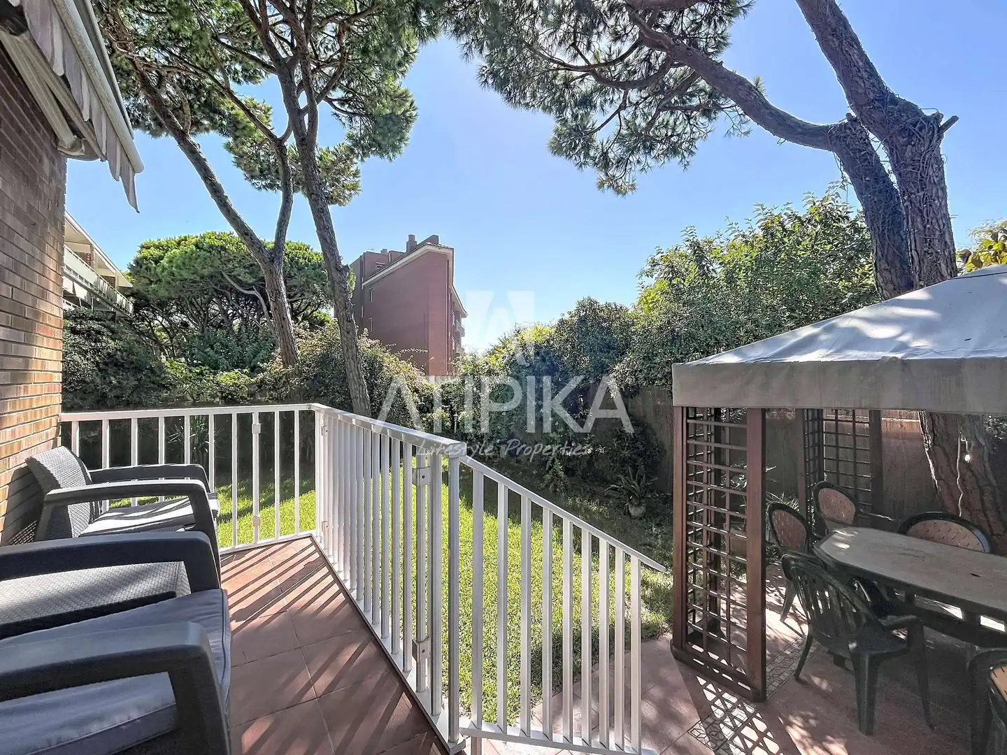Garten von Wohnung zur Miete in Castelldefels mit Klimaanlage, Heizung und Terrasse