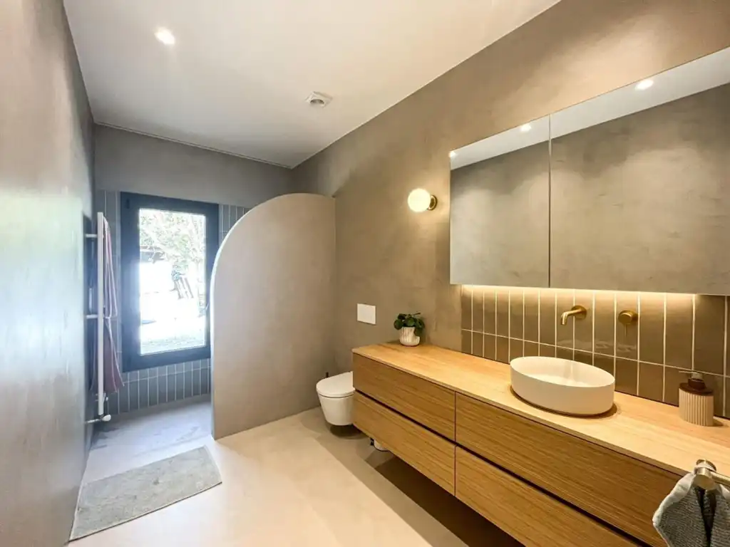Baño de Casa o chalet de alquiler en Sant Martí de Llémena con Aire acondicionado, Jardín privado y Trastero