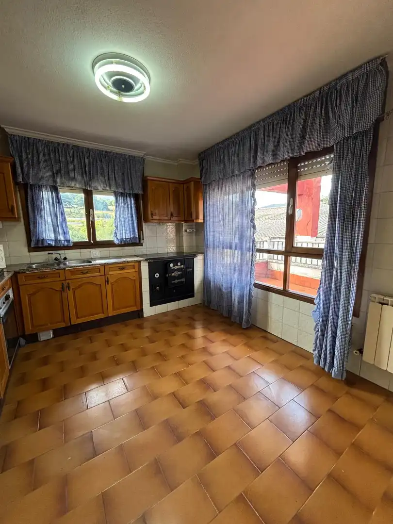 Kitchen of Flat for sale in Salas  with Heating, Parquet flooring and Terrace