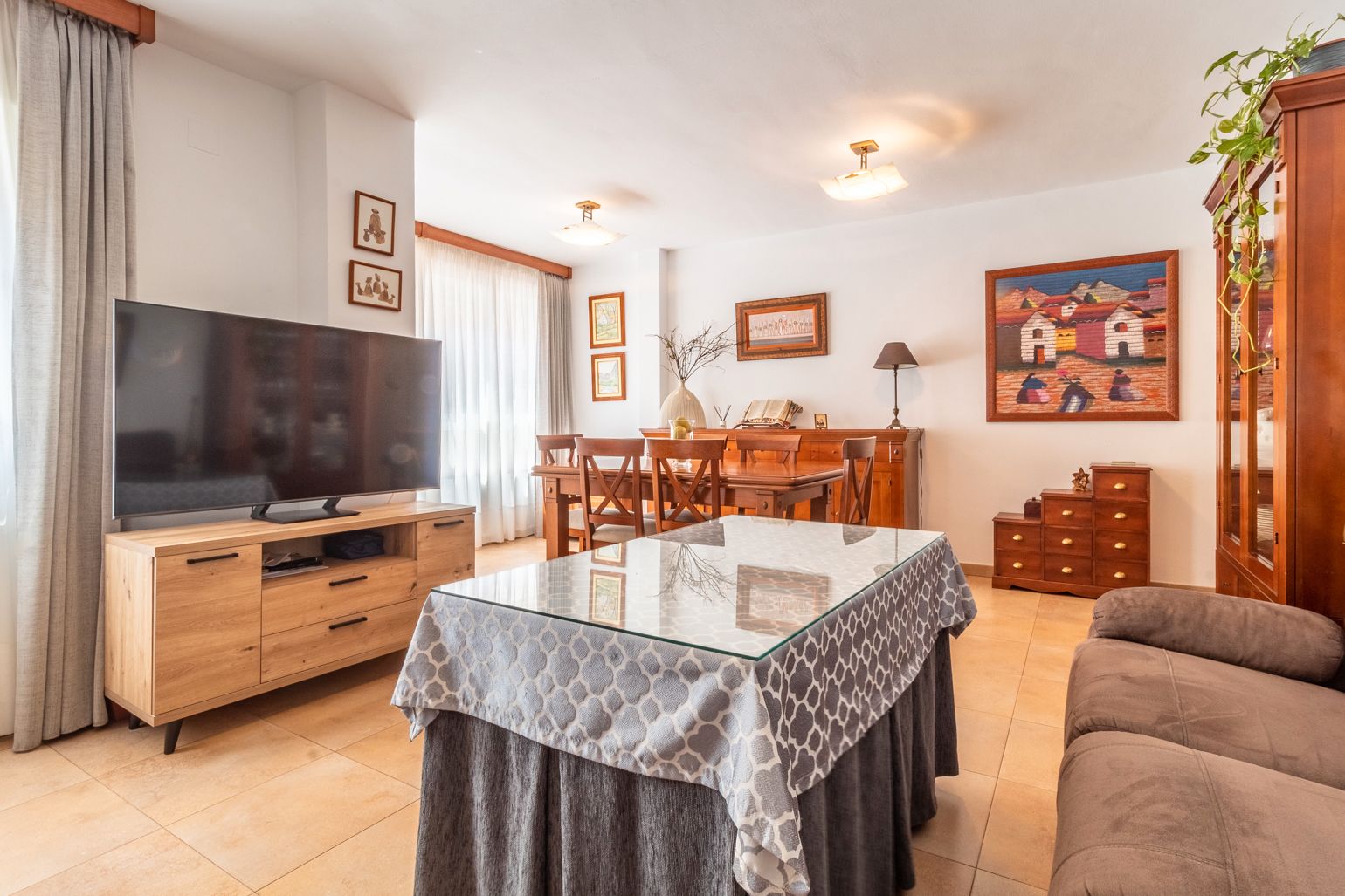 Living room of Flat for sale in Málaga Capital  with Furnished and Oven