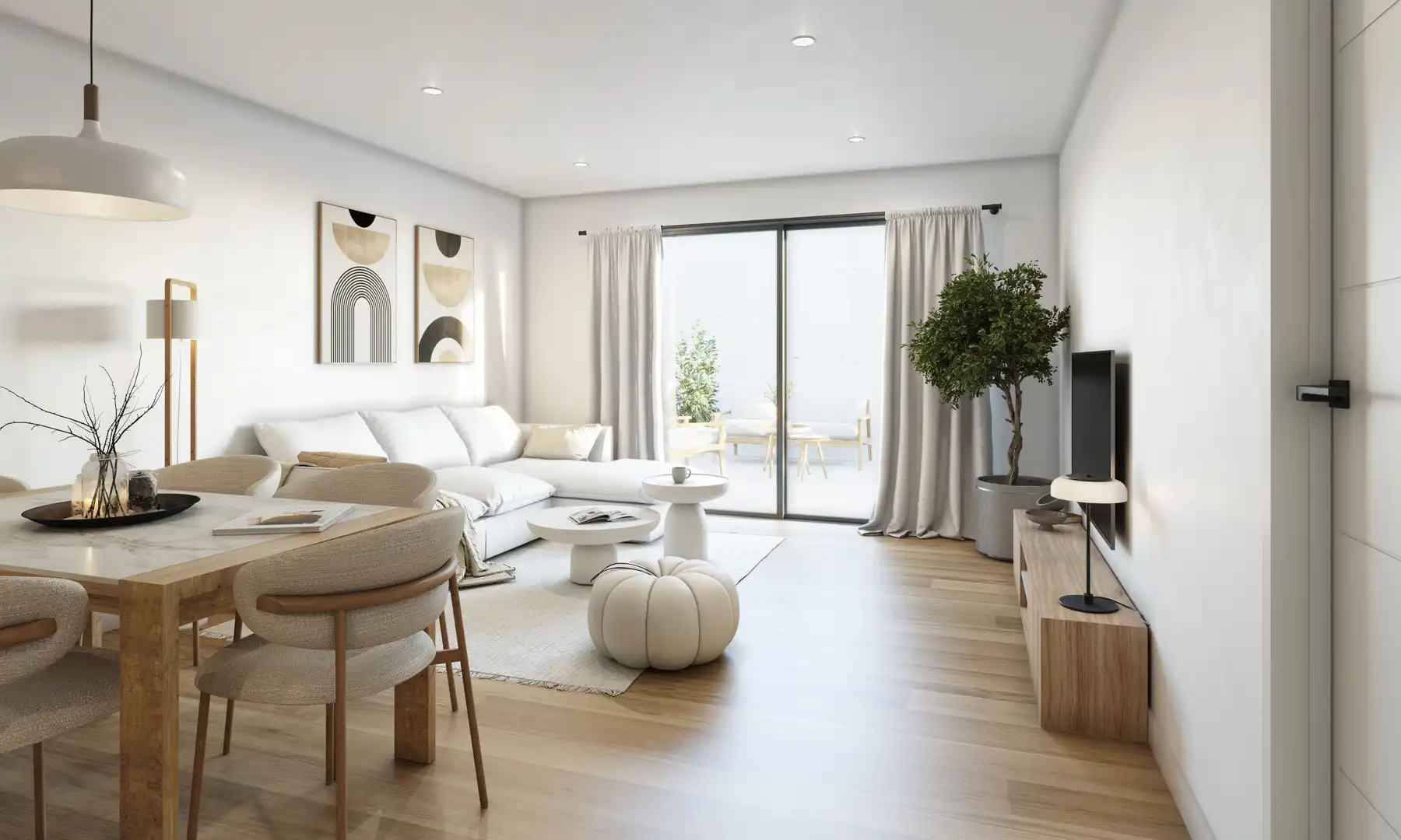 Living room of Flat for sale in Granollers  with Air Conditioner, Terrace and Balcony