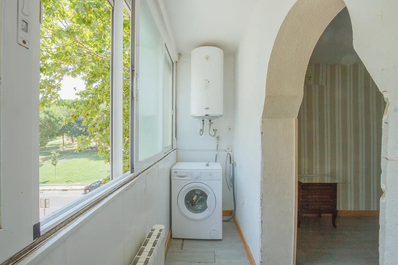 Balcony of Flat for sale in Madrid  with Air Conditioner, Heating and Parquet flooring