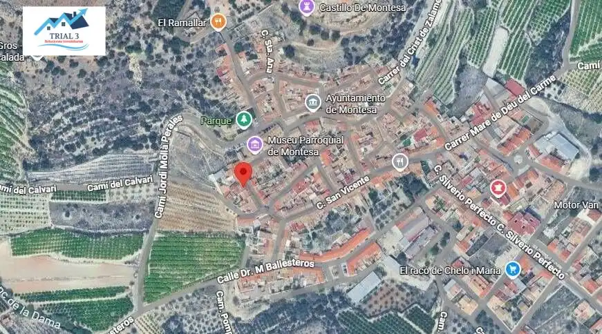 Vista exterior de Pis en venda en Montesa amb Terrassa i Balcó