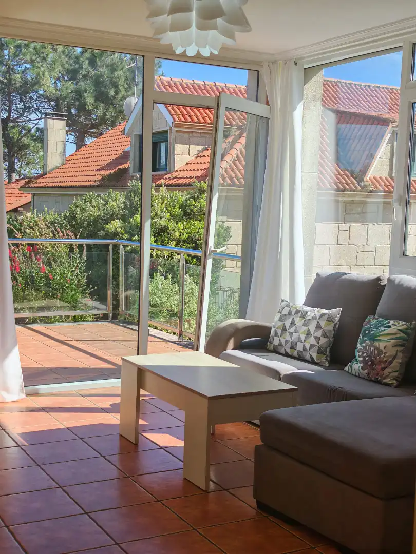 Terrassa de Apartament de lloguer en Fisterra amb Terrassa, Moblat i Forn