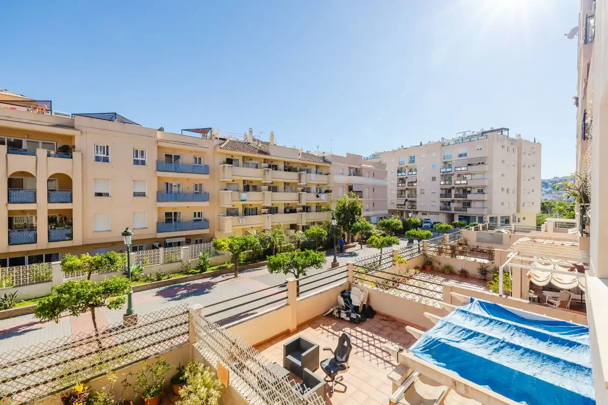 Terrace of Flat for sale in Nerja  with Air Conditioner, Heating and Storage room