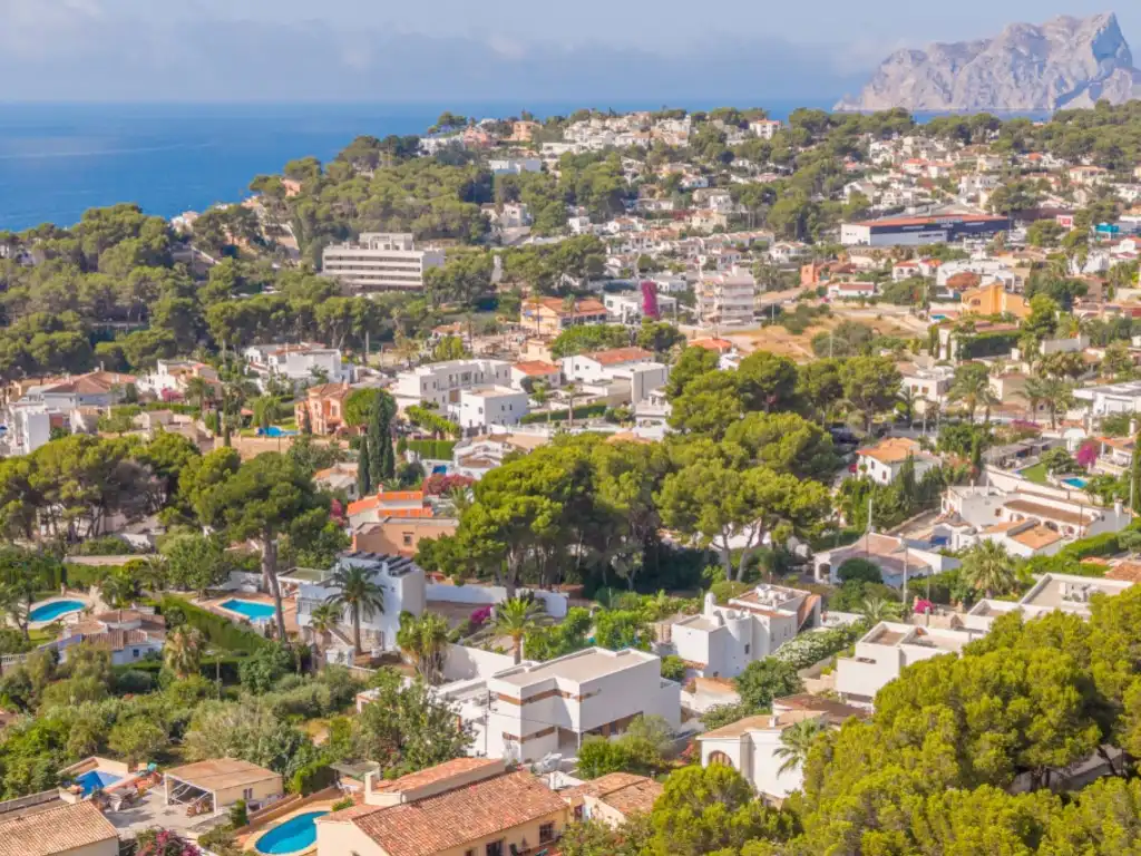Exterior view of Houses for sale in Moraira  with Air Conditioner, Swimming Pool and Oven