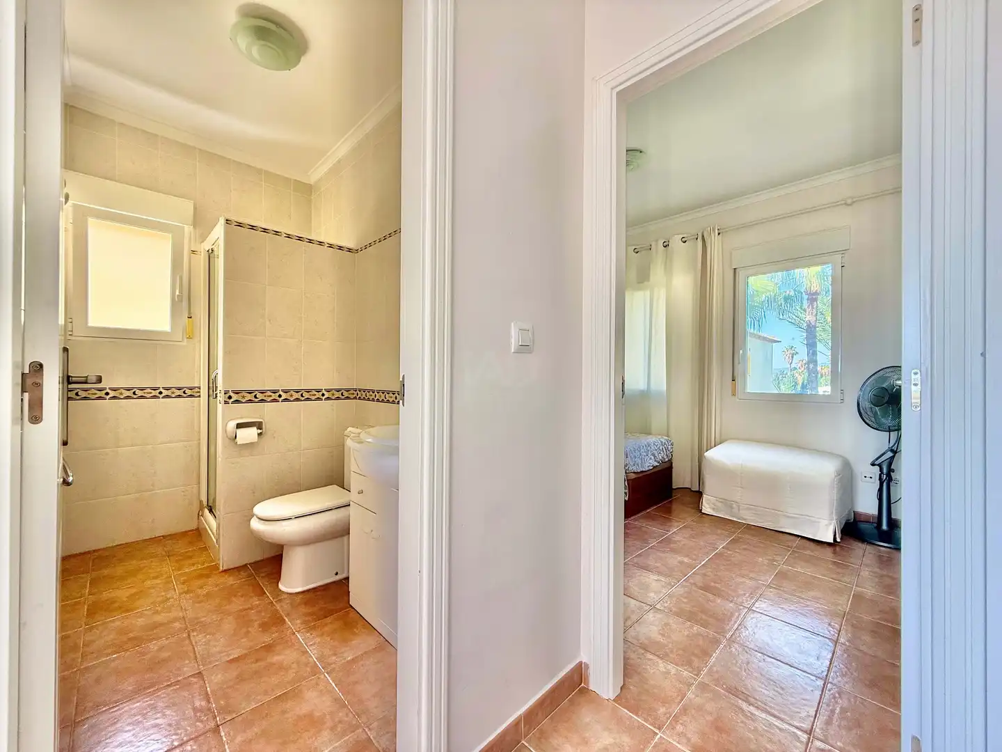 Baño de Casa o chalet en venta en Dénia con Aire acondicionado, Terraza y Piscina