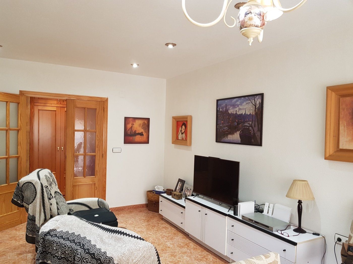 Living room of Flat for sale in Villena  with Heating and Balcony