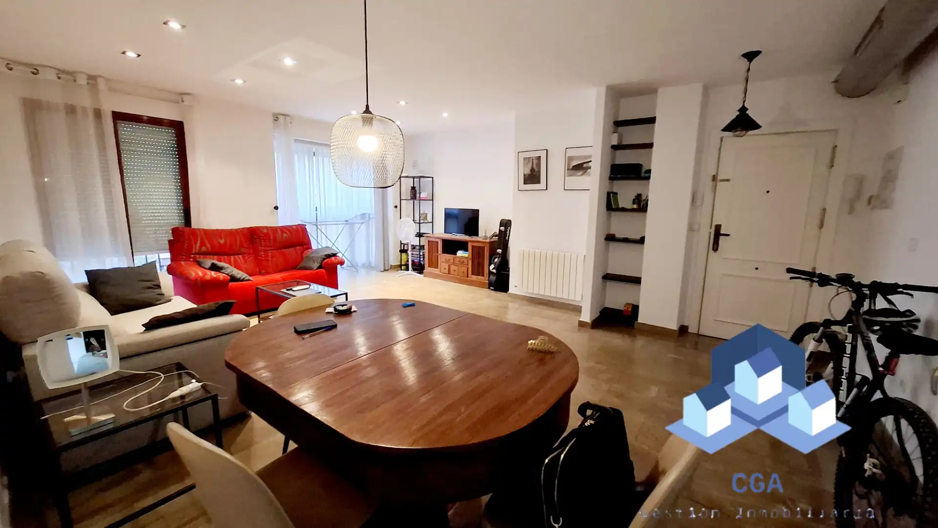 Living room of Flat for sale in Lorca  with Air Conditioner, Heating and Parquet flooring