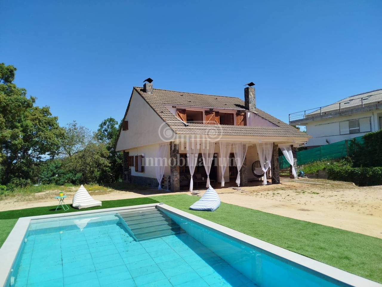 Swimming pool of House or chalet for sale in Vidreres  with Heating, Private garden and Terrace