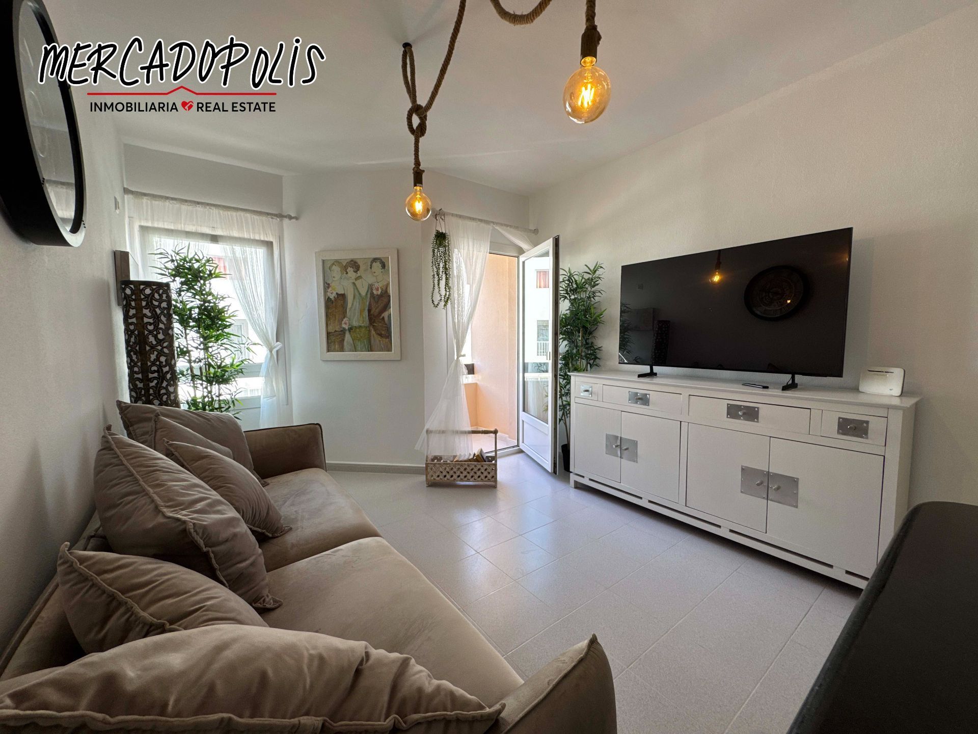 Living room of Flat to rent in La Oliva  with Terrace and Furnished