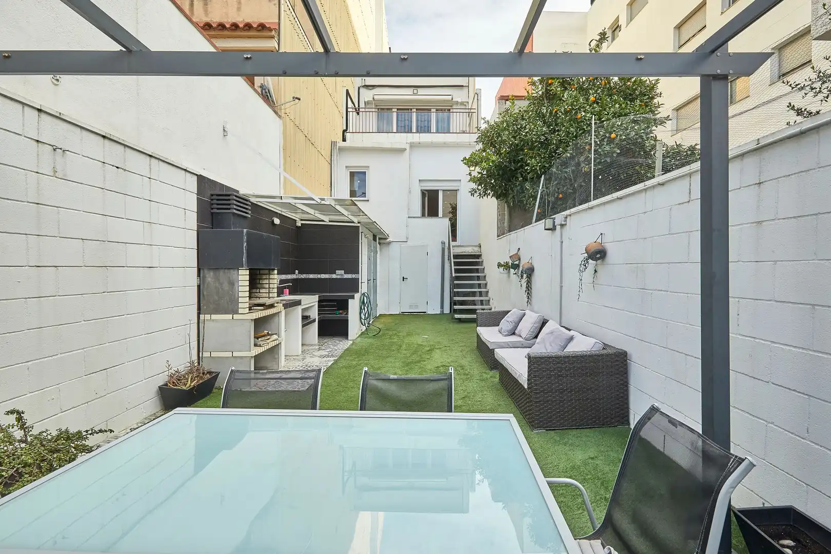 Terraza de Casa adosada en venta en Terrassa con Aire acondicionado, Calefacción y Parquet