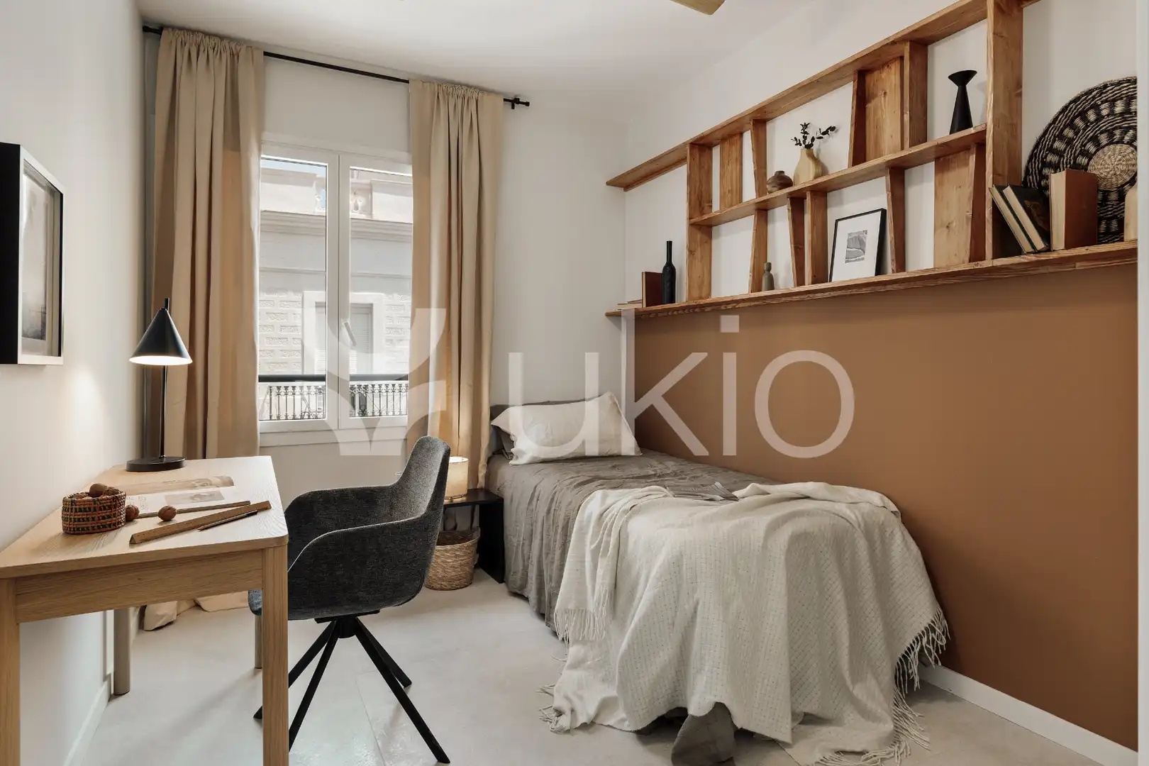 Habitación de Apartamento de alquiler en Barcelona con Aire acondicionado, Calefacción y Terraza