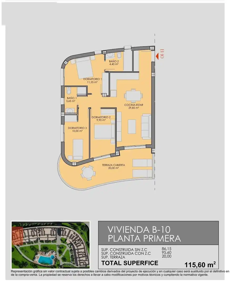 Appartamento con terrazza in vendita a Las Lomas de Rame - Bahía Bella, imagen 19