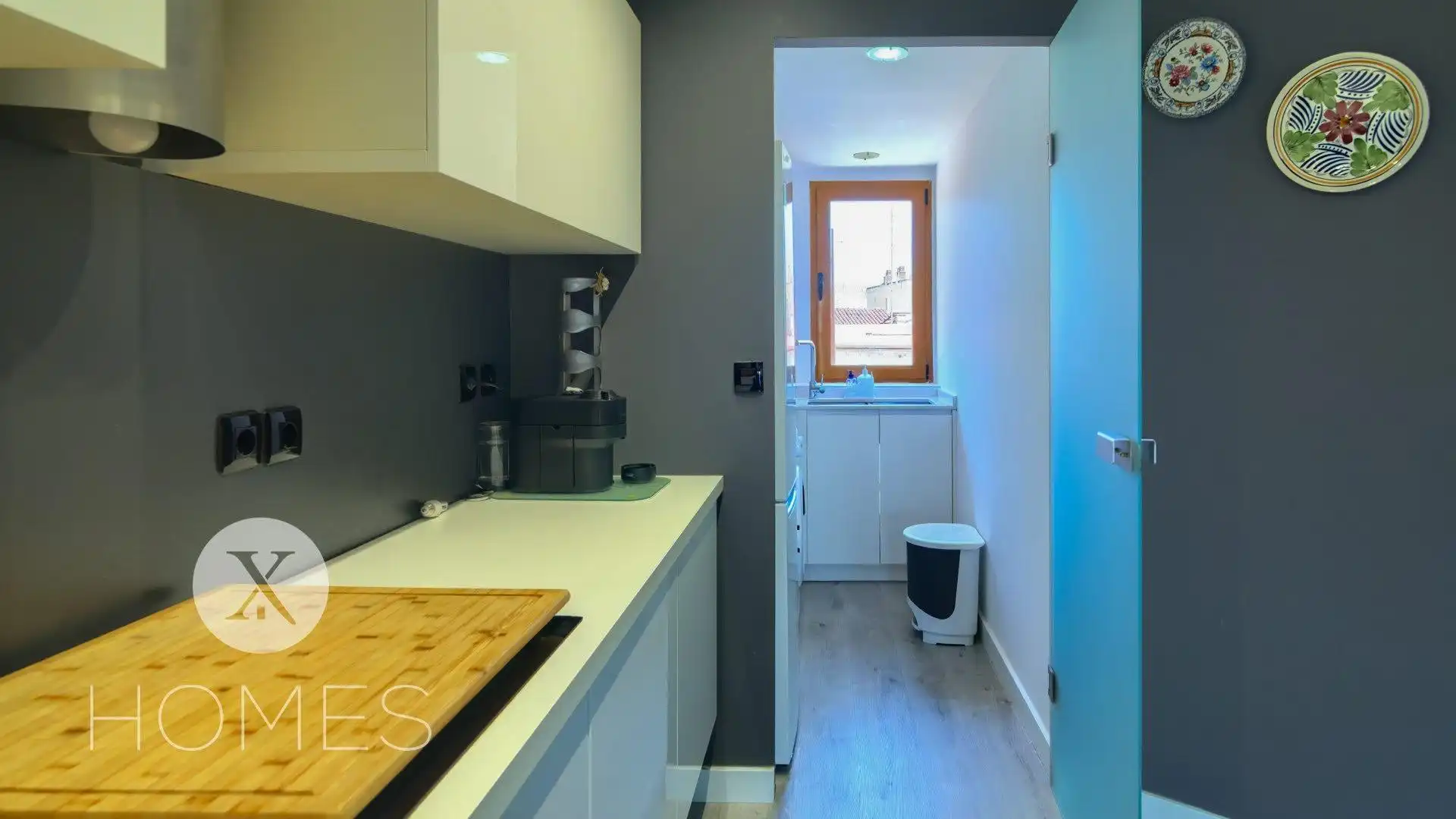 Küche von Maisonette zur Miete in Valencia mit Klimaanlage, Heizung und Möbliert
