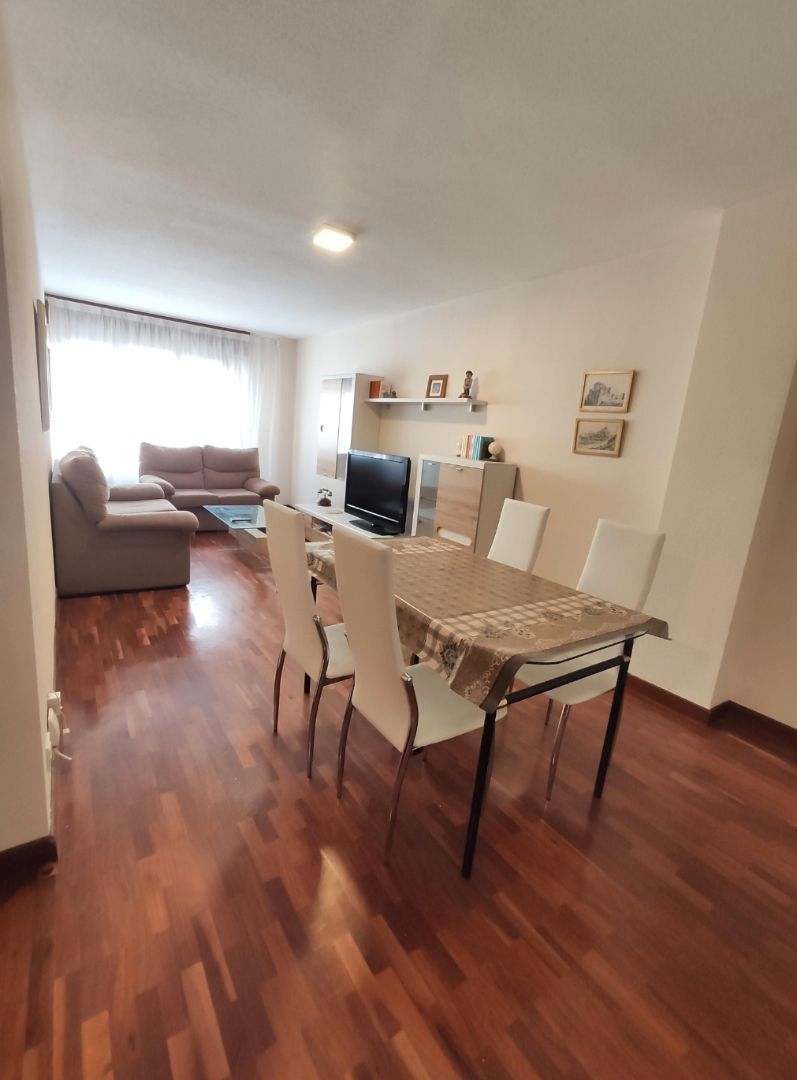 Living room of Flat to rent in Burgos Capital  with Heating, Parquet flooring and Furnished