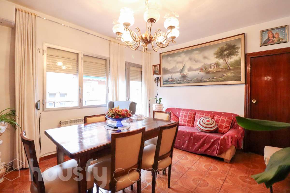 Dining room of Flat for sale in  Madrid Capital  with Air Conditioner, Heating and Terrace
