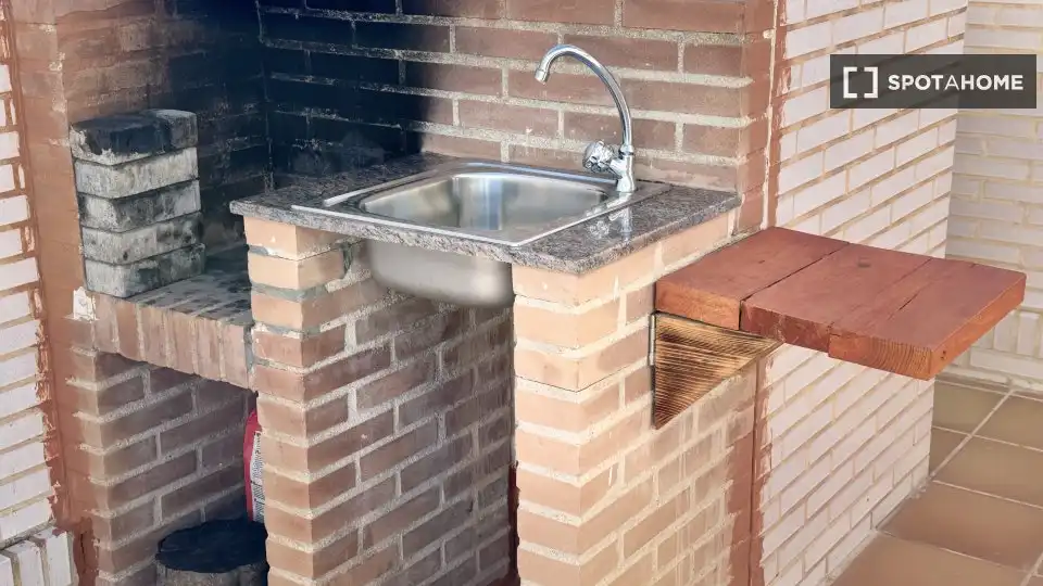 Terraza de Apartamento para compartir en Villanueva del Río Segura con Aire acondicionado, Terraza y Amueblado