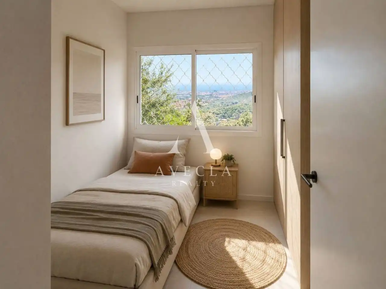 Dormitori de Casa o xalet en venda en Sant Cugat del Vallès amb Jardí privat i Piscina