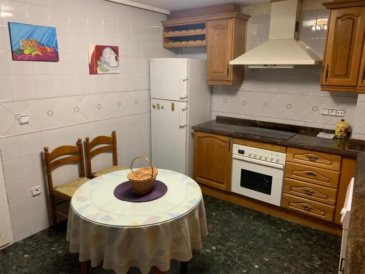Kitchen of Flat for rent in Villena  with Air Conditioner, Storage room and Furnished