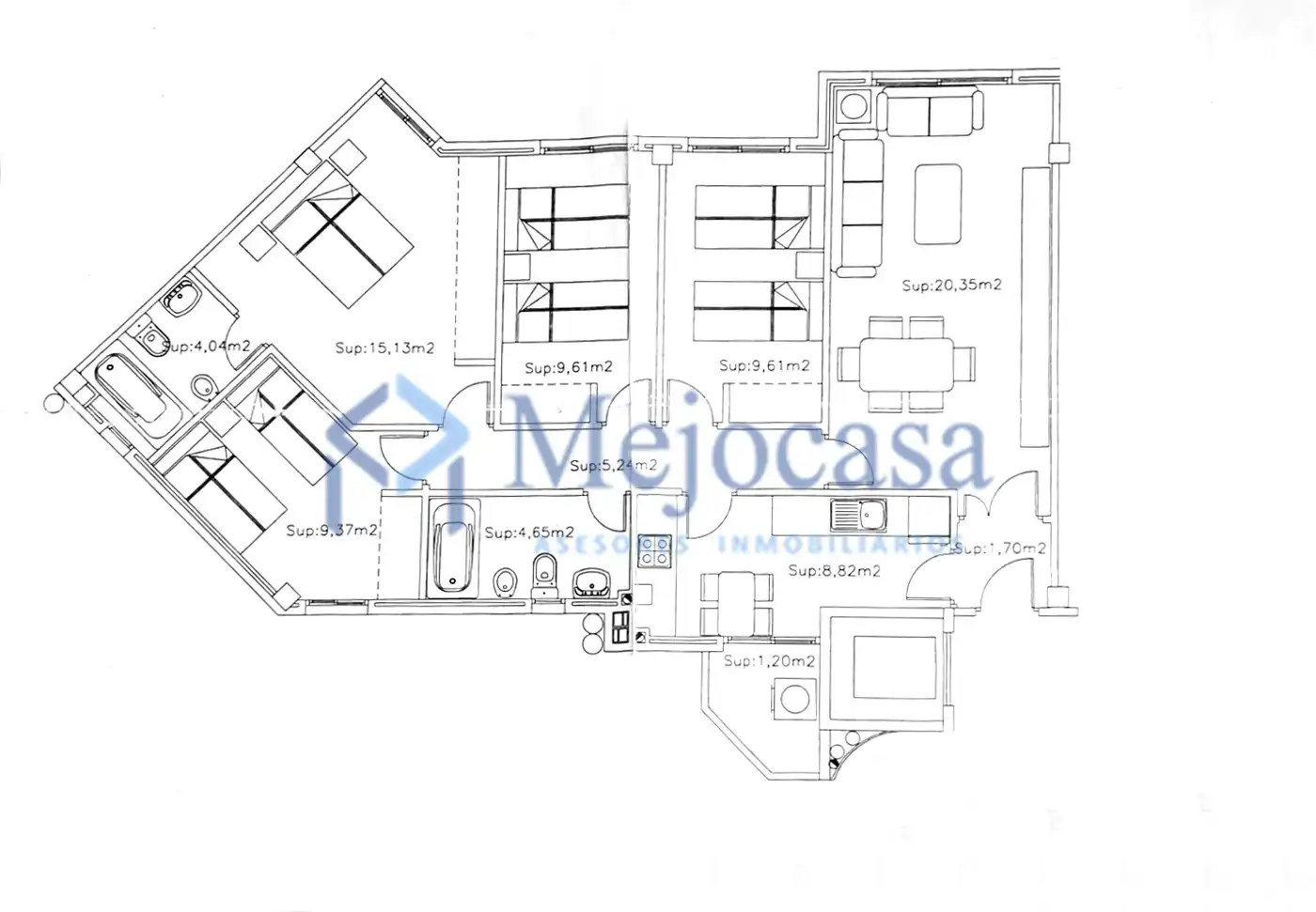 Piso en venta en Coslada con Aire acondicionado, Calefacción y Trastero