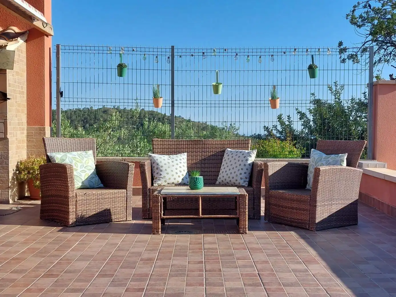 Terrassa de Casa o xalet en venda en Aigües amb Calefacció, Jardí privat i Terrassa
