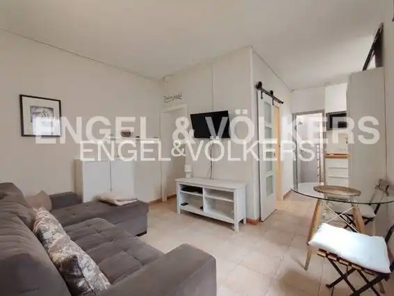 Sala de estar de Ático en venta en Barcelona con Calefacción, Parquet y Terraza