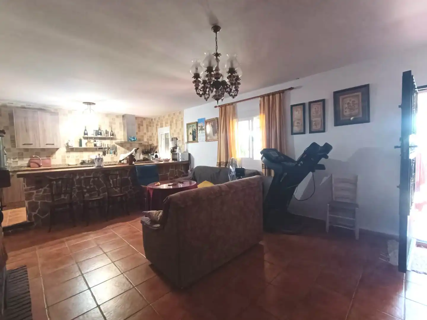 Sala de estar de Finca rústica en venta en Vélez-Blanco con Aire acondicionado, Jardín privado y Terraza