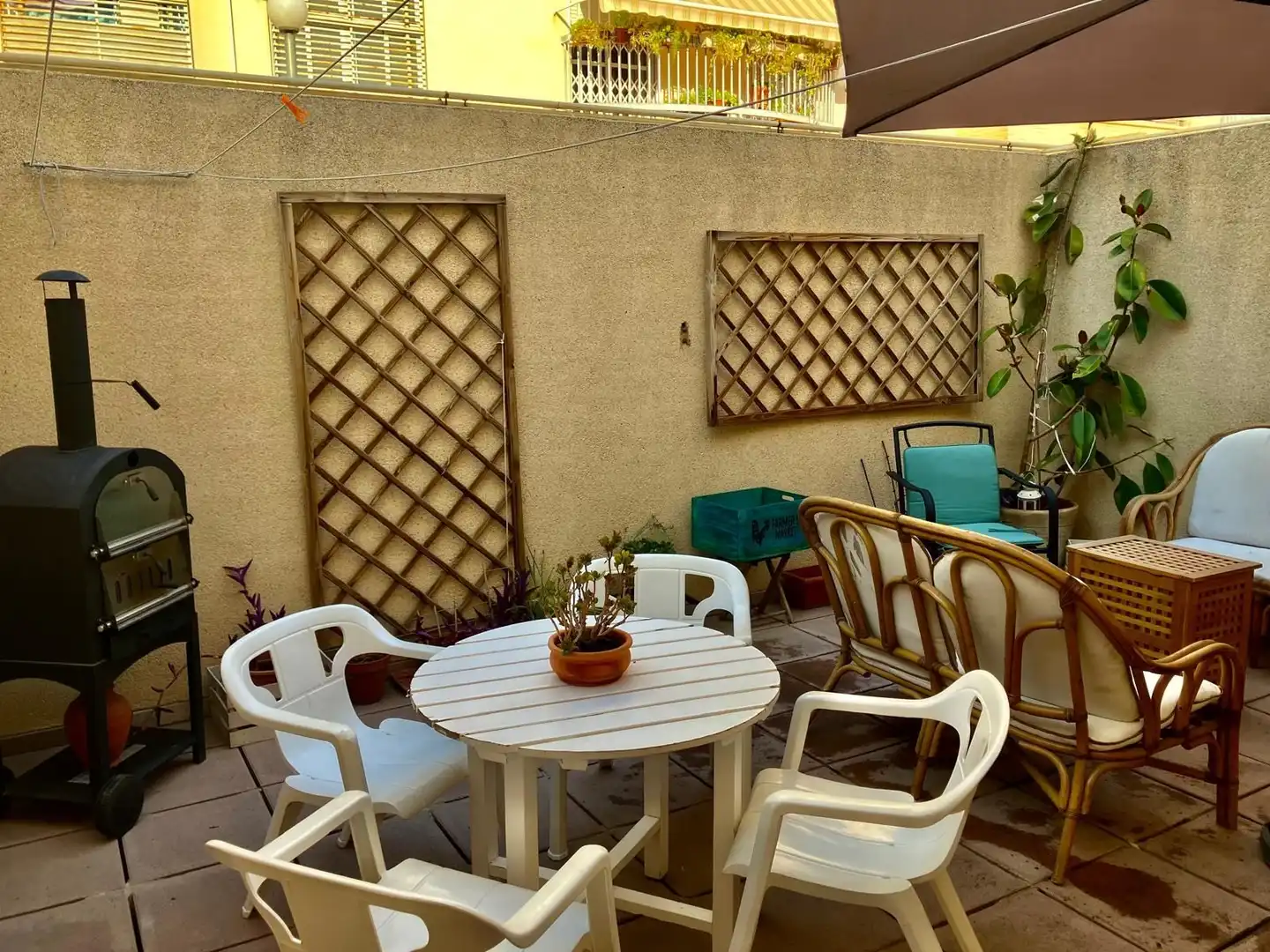 Terrace of Duplexes for rent in Murcia  with Air Conditioner, Private garden and Terrace