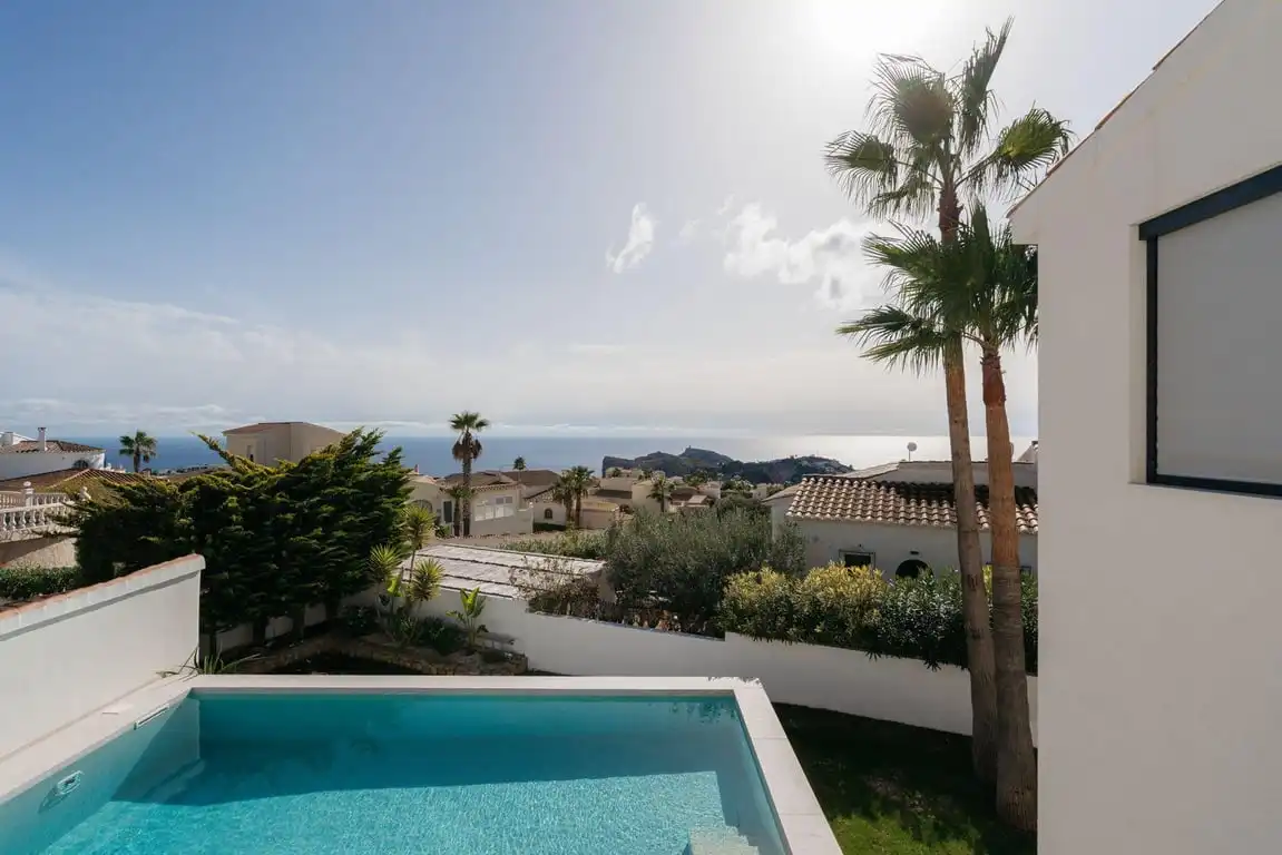 Piscina de Casa o chalet en venta en Benitachell / El Poble Nou de Benitatxell con Aire acondicionado, Jardín privado y Terraza