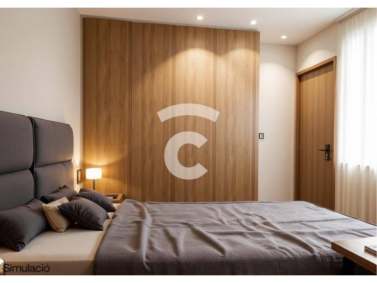 Bedroom of Flat for sale in Manlleu  with Air Conditioner, Heating and Terrace