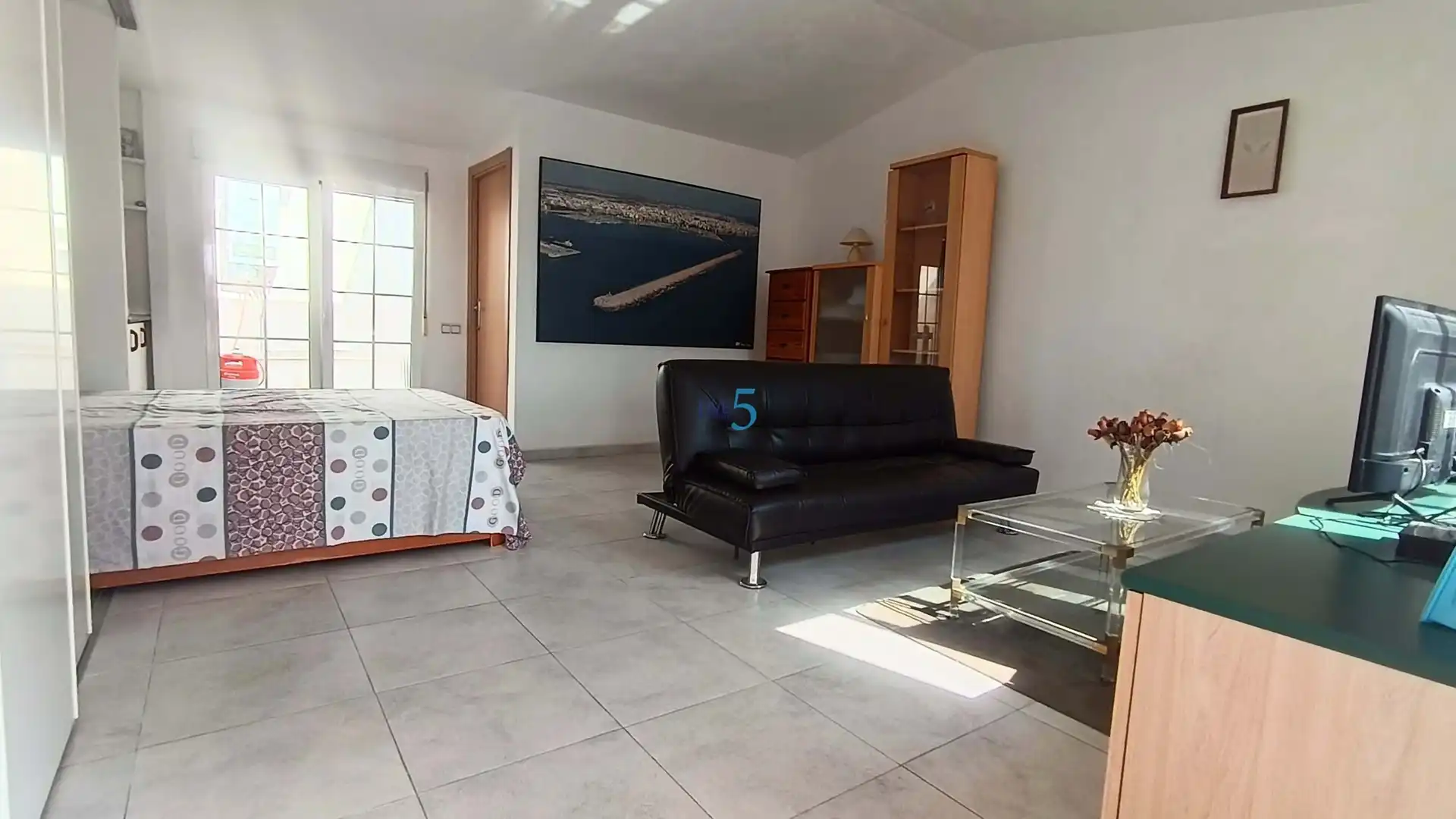 Wohnzimmer von Einfamilien-Reihenhaus zum Verkauf in Torrevieja mit Klimaanlage, Heizung und Möbliert
